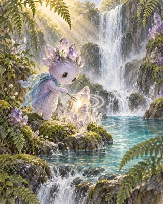 水晶聽泉精靈